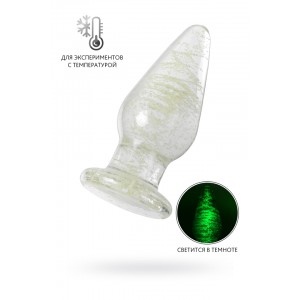 Анальная втулка Sexus Glass светящаяся в темноте, стекло, прозрачная, 9,8 см Анальная втулка Sexus Glass светящаяся в темноте, стекло, прозрачная, 9,8 см