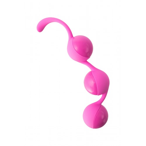Вагинальные шарики Seven Creations, силиконовые, розовые, Ø3,5