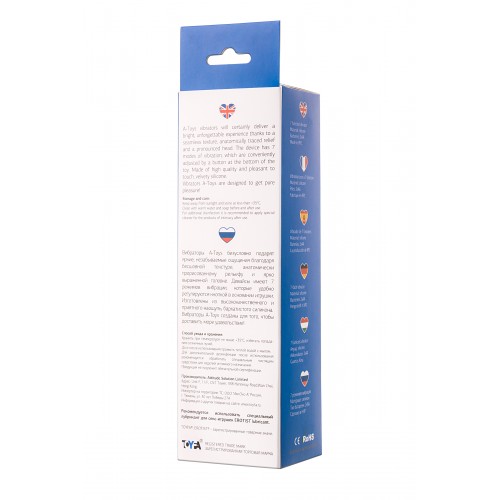 Реалистичный вибратор TOYFA A-Toys  Мультискоростной, Силикон,  режимов вибрации, 17,2 см