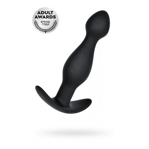 Анальная пробка A-Toys by TOYFA размера S, cиликон, черная, 11,5 см, Ø 2,8 см