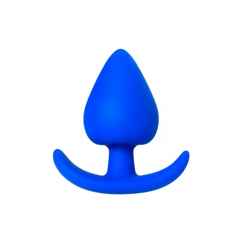 Анальная пробка A-Toys by TOYFA Nosh, силикон, синяя, 8,3 см