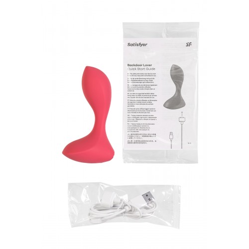 Анальная втулка Satisfyer Backdoor Lover, красная