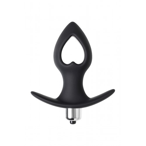 Анальная вибровтулка-расширитель POPO Pleasure by TOYFA Cordis S, силикон, черная, 10 см, Ø 4 см