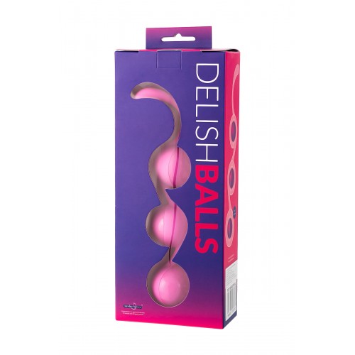 Вагинальные шарики Seven Creations, силиконовые, розовые, Ø3,5