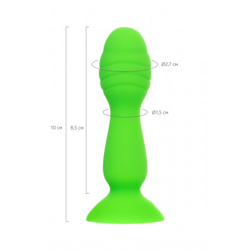 Анальная втулка A-Toys by TOYFA Terg, силикон, зеленый, 10 см