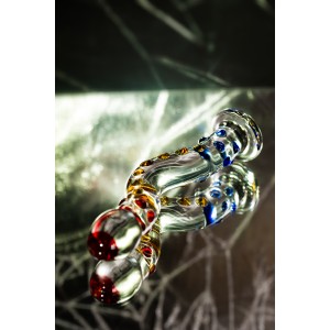 Нереалистичный фаллоимитатор Sexus Glass, стекло, прозрачный, 20 см (иной угол)