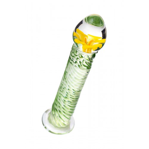Нереалистичный фаллоимитатор Sexus Glass, стекло, прозрачный, 16,5 см