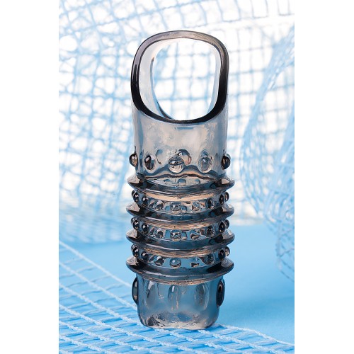 Насадка ToyFa XLover, для увеличения размера,TPE, черная прозрачная, 10,5 см