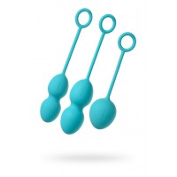 Набор вагинальных шариков Svakom Nova, силикон, голубой, (49,75,95 гр)