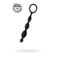 Анальная цепочка Toyfa A-toys S, силикон, черный, 19,5см