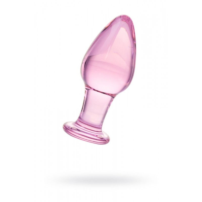 Анальная втулка Sexus Glass, стекло, розовая, 10 см, Ø 4 см