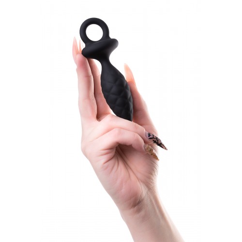 Анальная пробка Erotist Strob S - size, силикон, черная, 11,7 см