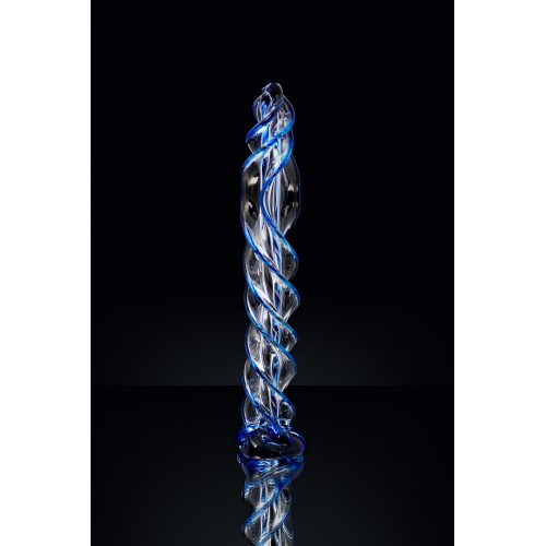 Нереалистичный фаллоимитатор Sexus Glass, стекло, прозрачный, 18,5 см