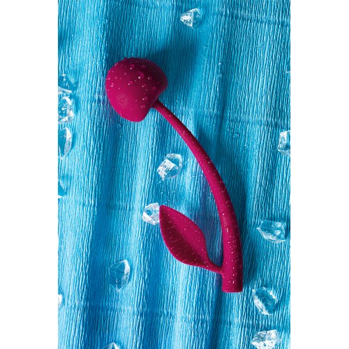 Вагинальный шарик JOS WILD CHERRY, силикон, бордовый, 13 см