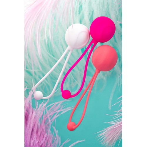 Вагинальный шарик L'EROINA by TOYFA Rosy, силикон, коралловый, Ø 3,1 см, 50 г