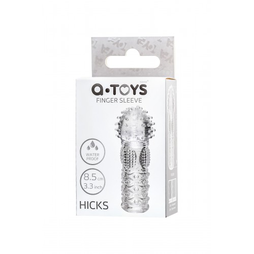 Насадка на палец A-Toys Hicks, TPE, прозрачный 8,5 см