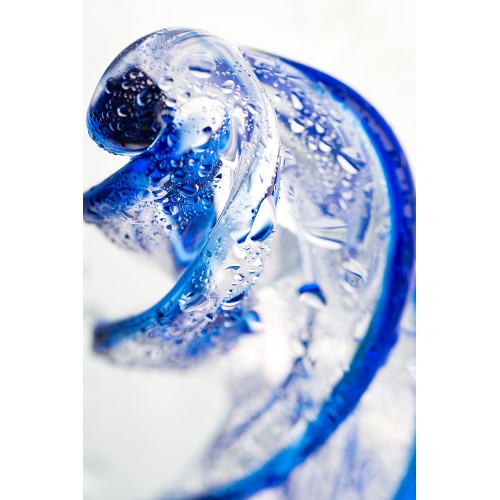 Нереалистичный фаллоимитатор Sexus Glass, стекло, прозрачный, 18,5 см