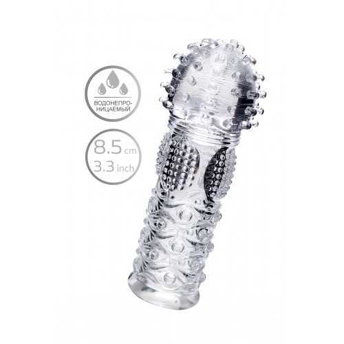 Насадка на палец A-Toys Hicks, TPE, прозрачный 8,5 см