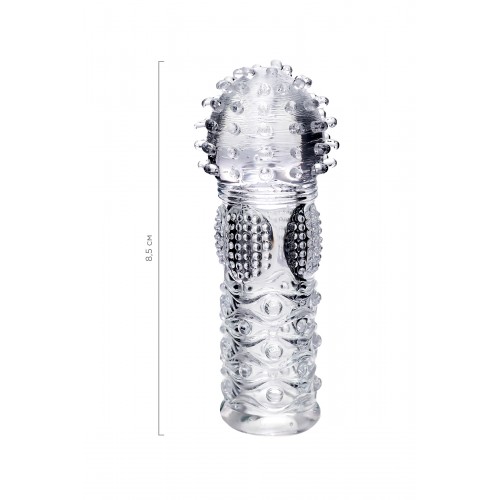 Насадка на палец A-Toys Hicks, TPE, прозрачный 8,5 см