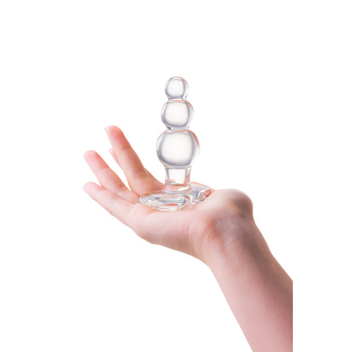 Анальная втулка Sexus Glass, стекло, прозрачная, 10,5 см, Ø 3,5 см