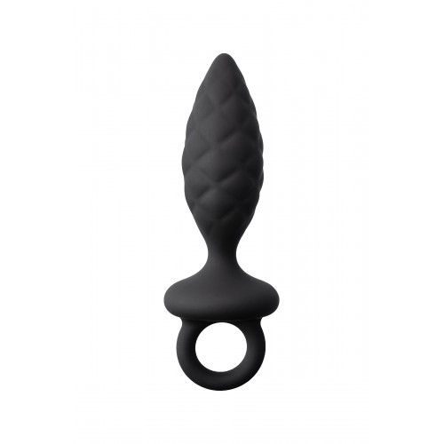 Анальная пробка Erotist Strob S - size, силикон, черная, 11,7 см