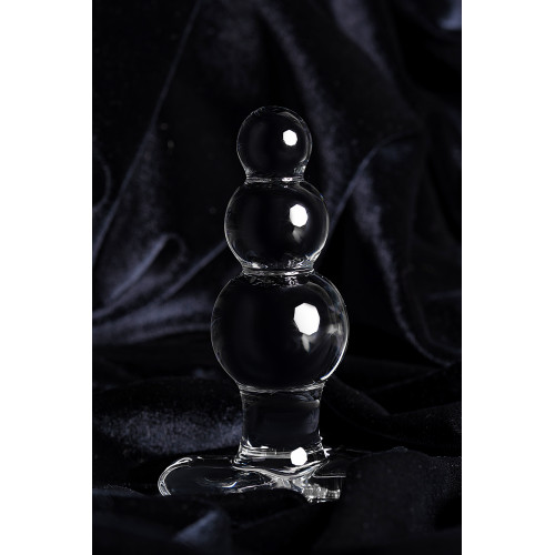Анальная втулка Sexus Glass, стекло, прозрачная, 10,5 см, Ø 3,5 см