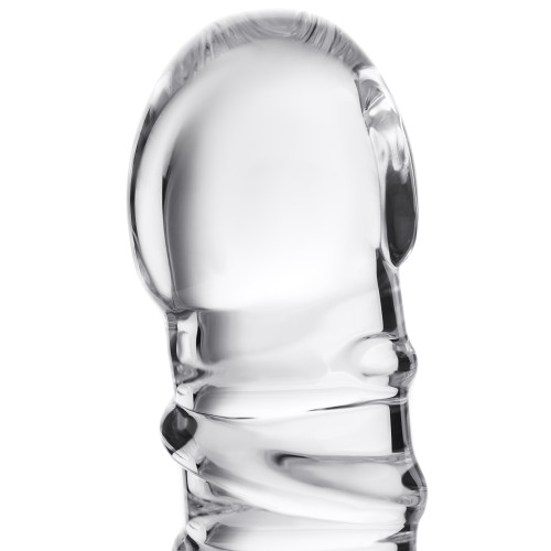 Нереалистичный фаллоимитатор Sexus Glass, стекло, прозрачный, 16 см