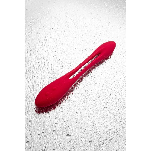 Многофункциональный вибратор для пар с гибкой основой Satisfyer Elastic Joy Red