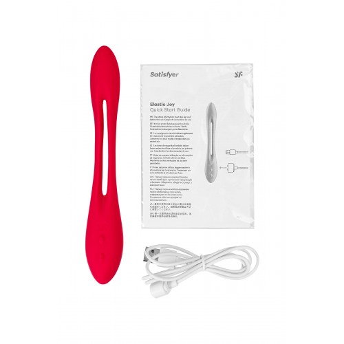 Многофункциональный вибратор для пар с гибкой основой Satisfyer Elastic Joy Red
