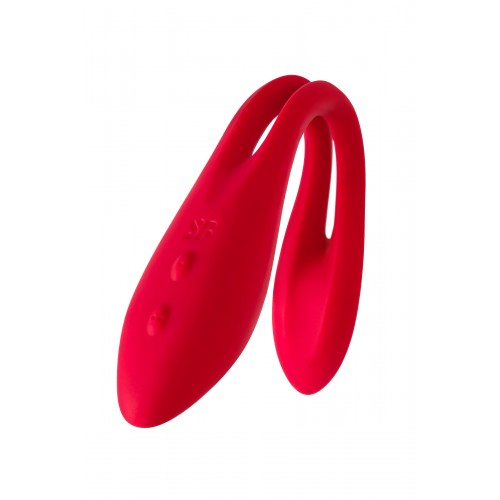 Многофункциональный вибратор для пар с гибкой основой Satisfyer Elastic Joy Red