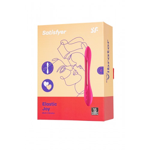 Многофункциональный вибратор для пар с гибкой основой Satisfyer Elastic Joy Red