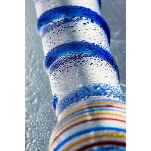 Нереалистичный фаллоимитатор Sexus Glass, стекло, прозрачный, 18 см декоративный