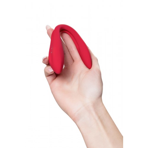 Многофункциональный вибратор для пар с гибкой основой Satisfyer Elastic Joy Red