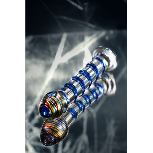 Нереалистичный фаллоимитатор Sexus Glass, стекло, прозрачный, 18 см декоративный