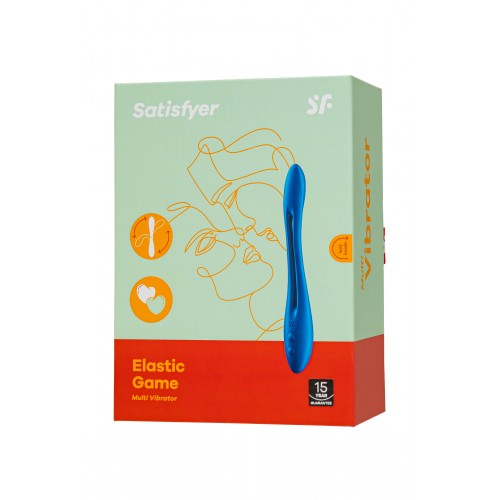 Многофункциональный вибратор для пар Satisfyer Elastic Game, синий