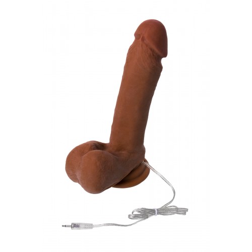 Вибратор TOYFA RealStick Elite Mulatto, реалистичный, на присоске, мулат, 16 см