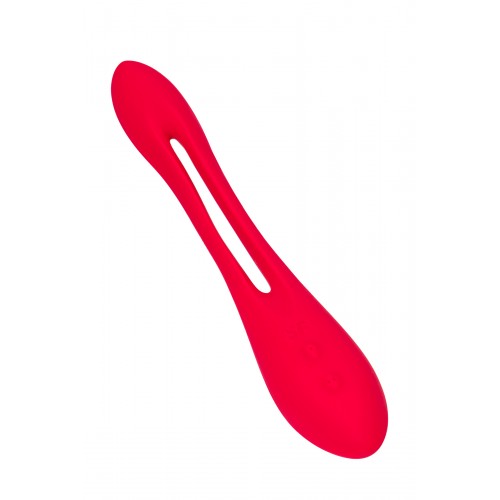 Многофункциональный вибратор для пар с гибкой основой Satisfyer Elastic Joy Red