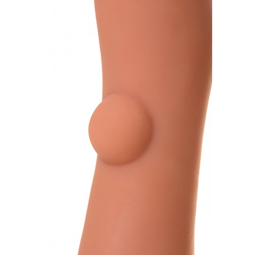 Насадка KOKOS с имитацией пирсинга, реалистичная,TPR, телесный,  12.7 см