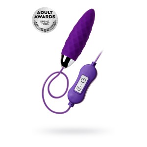 Виброяйцо с пультом управления TOYFA A-Toys Cony, силикон, фиолетовый (иной угол)