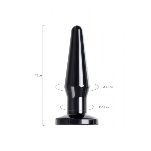 Анальная втулка TOYFA POPO Pleasure Gemini α, TPE, черная, 12,1 см