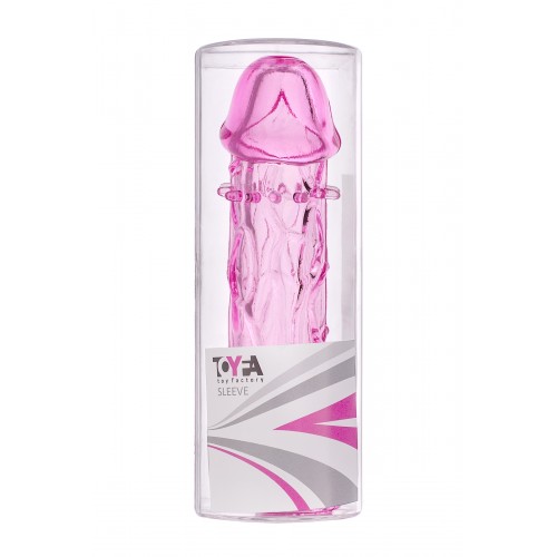 Насадка TOYFA, TPE, розовый, 12,5 см