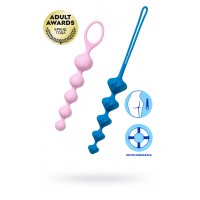 Набор анальных цепочек Satisfyer Beads, силикон, ассорти, 27 см.