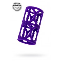 Насадка на пенис TOYFA A-Toys  , Силикон, Фиолетовый, 7,5 см рельефная