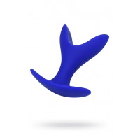 Расширяющая анальная втулка ToDo by Toyfa Bloom, силикон, синяя, 8,5 см, Ø 4,5 см