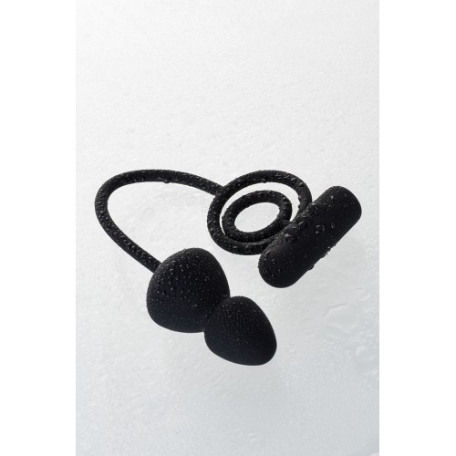 Анальная пробка Erotist с дополнительной стимуляцией, силикон, черная