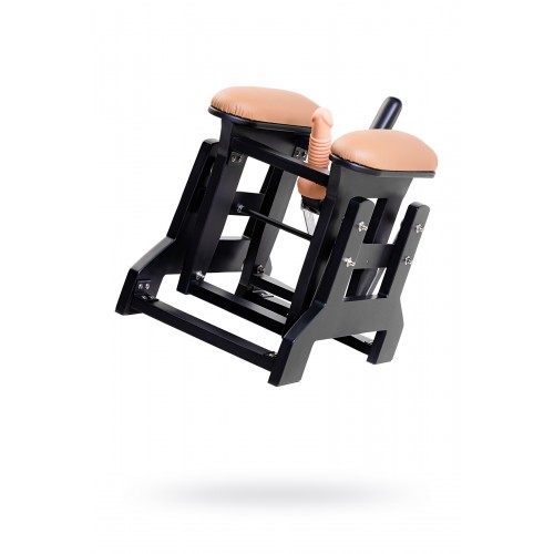 Секс-тренажер, Diva, Love Rider с двумя насадками, металл, персиковый,  57 см