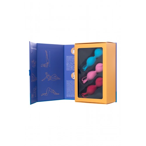 Набор вагинальных шариков Satisfyer  Balls C03 Double, Силикон, Ассорти, Ø 3  см