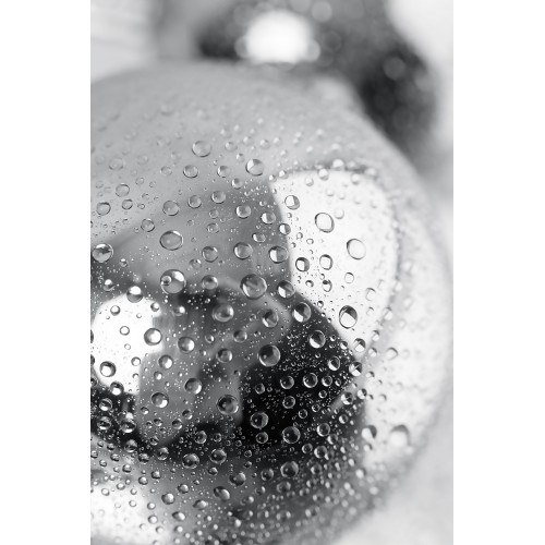 Стринги с двумя шарами, TOYFA Metal, серебристые