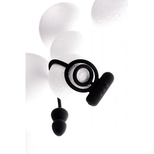 Анальная пробка Erotist с дополнительной стимуляцией, силикон, черная