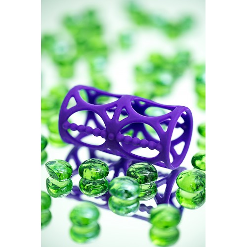 Насадка на пенис TOYFA A-Toys  , Силикон, Фиолетовый, 7,5 см рельефная